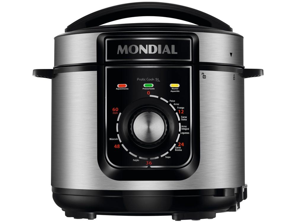 Panela de Pressão Elétrica 5L Mondial Pratic Cook PE-48-5L-I