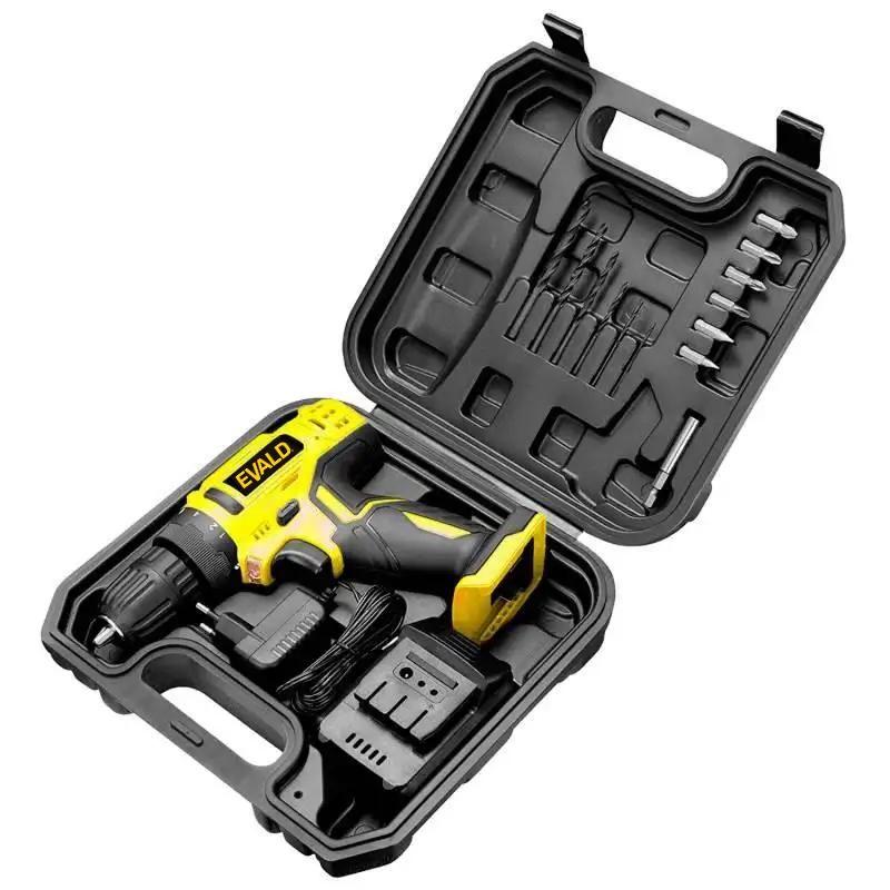 Parafusadeira e Furadeira à Bateria 12V Bivolt PFE-12EV com Maleta e Kit EVALD