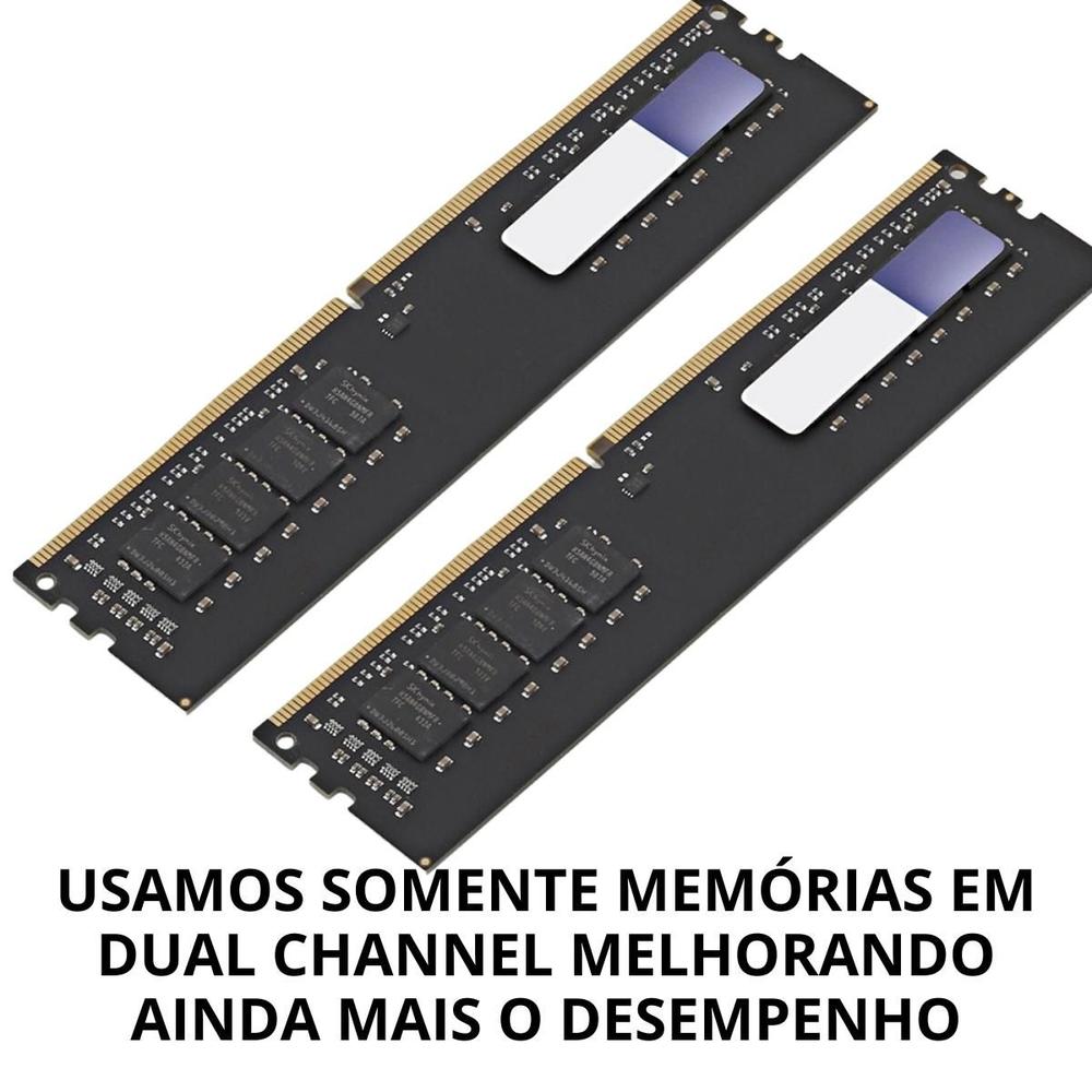 PC Computador Gamer Ryzen 5 5500 B450 16gb DDR4 Ssd 1tb Rtx 5060 8gb - Option Soluções