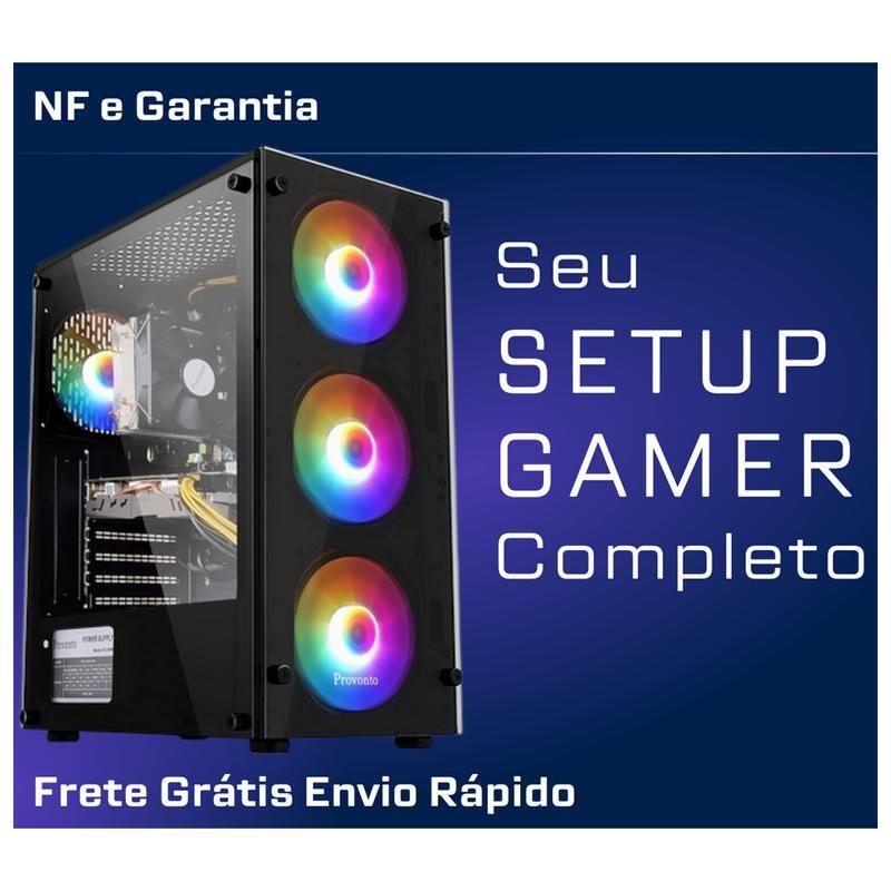 Pc Cpu Gamer Completo Intel Vídeo Nvidea Gtx Ssd 16gb Ram com Placa de Video - P1GAMER
