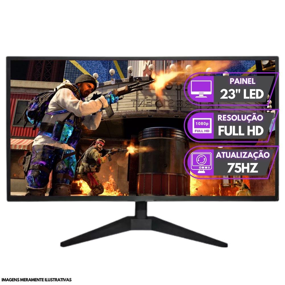 PC Gamer Completo BluePC RUSH - Intel Core i5 16GB RAM Radeon RX 580 8GB SSD 512GB Monitor 23" 75Hz Full... - foto 4