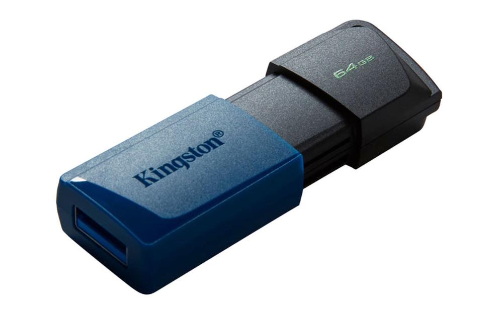 pendrive 64 gb kingston usb 3.2 preto com azul