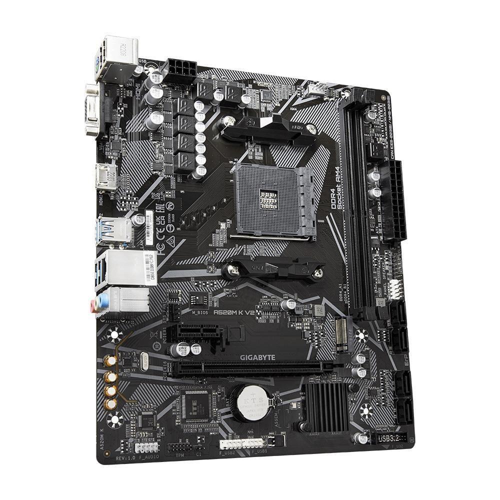 Placa Mãe AM4 Gigabyte A520M K V2 GIGABYTE - foto 2