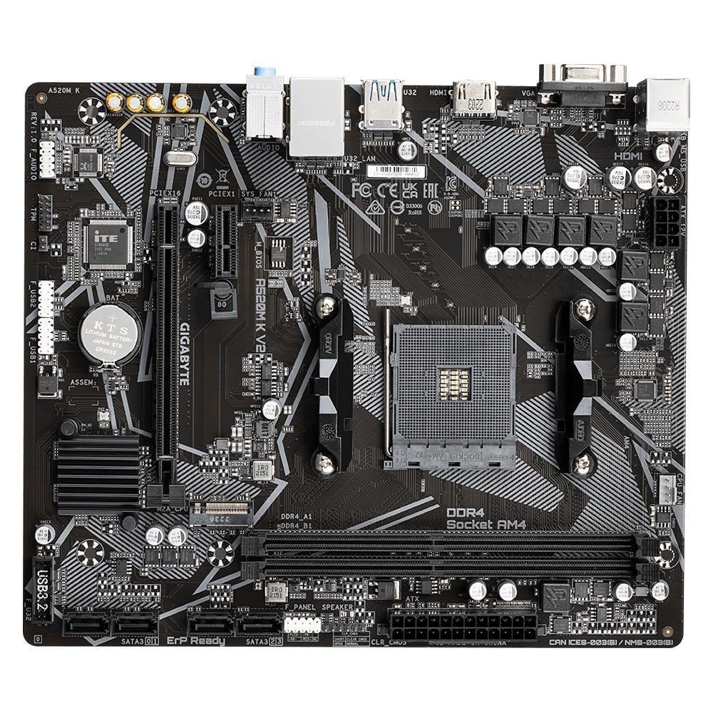 Placa Mãe AM4 Gigabyte A520M K V2 GIGABYTE
