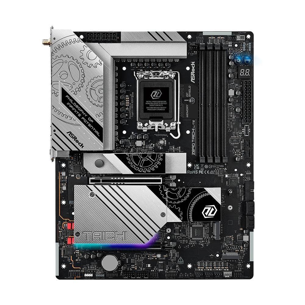 Placa-Mãe ASRock Z890 Taichi Lite, Intel LGA1851, ATX, DDR5, Suporta Bluetooth 5.4, Preto - 90-MXBPQ0-A0UAYZ - foto 5