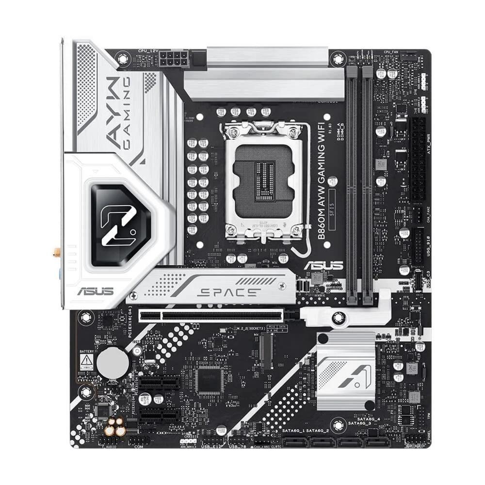 Placa-Mãe ASUS B860M-AYW GAMING WIFI, LGA1851, DDR5, PCIe 5.0, Wi-Fi 6 - 90MB1JS0-M0EAY0 - foto 2