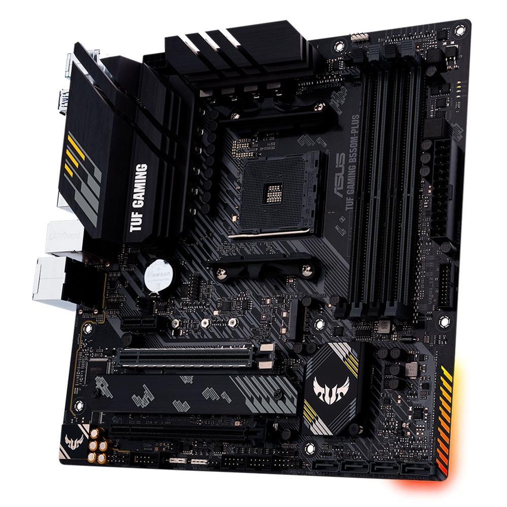 Placa-Mãe ASUS TUF Gaming B550M-Plus, AMD AM4, mATX, DDR4, Preto - 90MB14A0-C1BAY0 - foto 3