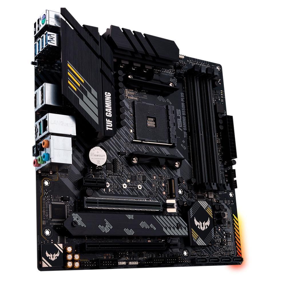 Placa-Mãe ASUS TUF Gaming B550M-Plus, AMD AM4, mATX, DDR4, Preto - 90MB14A0-C1BAY0 - foto 2
