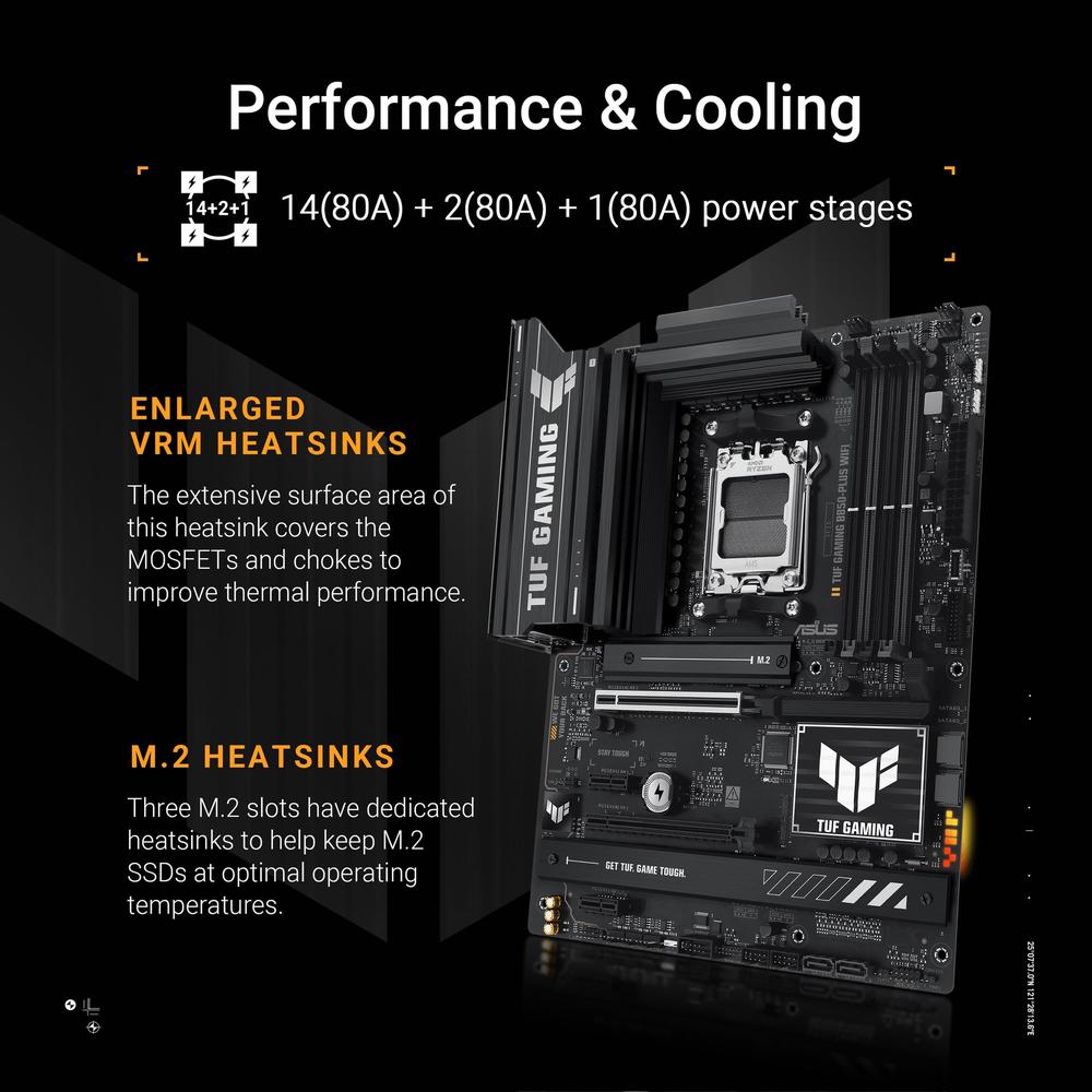 Placa-mãe ASUS TUF Gaming B850-PLUS WiFi AMD AM5 B850 ATX - foto 4