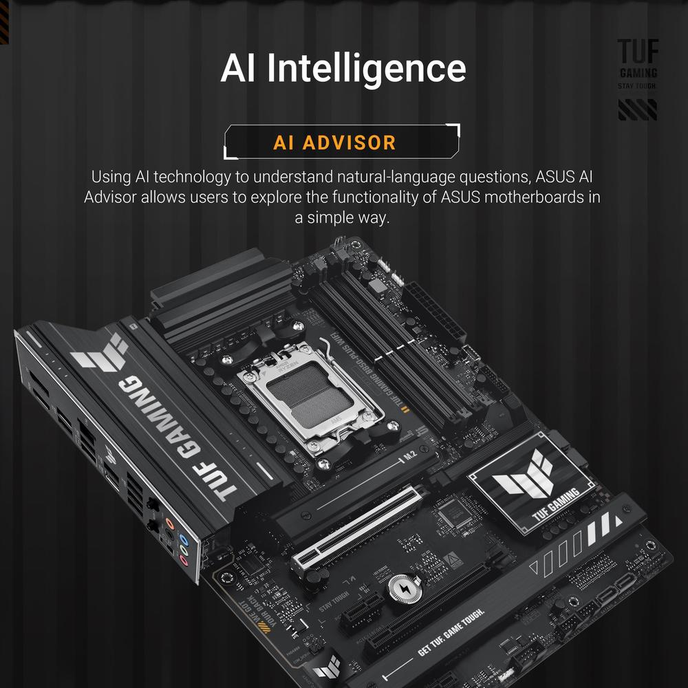 Placa-mãe ASUS TUF Gaming B850-PLUS WiFi AMD AM5 B850 ATX - foto 2
