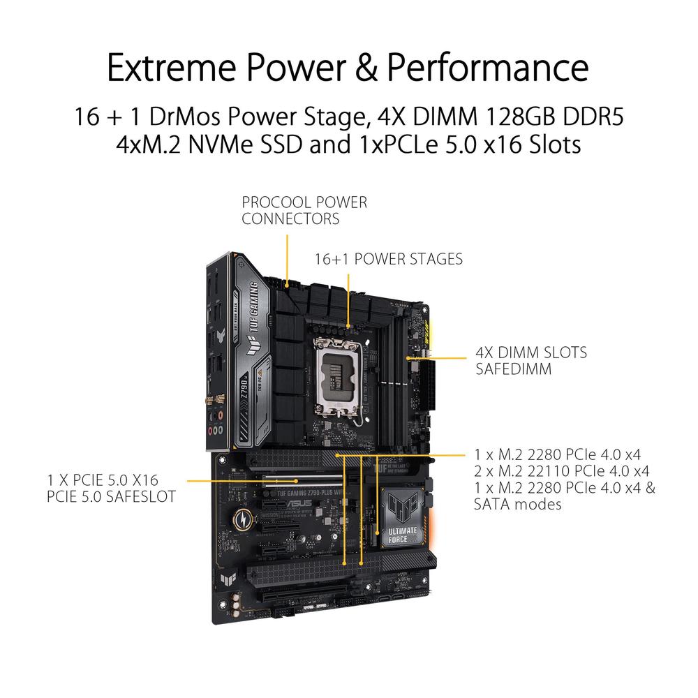 Placa-mãe ASUS TUF Gaming Z790-Plus WiFi LGA 1700 ATX - foto 4
