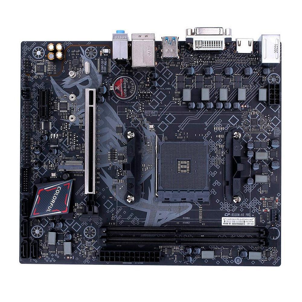 Placa-Mãe Colorful Battle-AX B550M-D PRO GAMING FROZEN V14, Chipset B550, AMD AM4, mAXT, DDR4, Preto -...