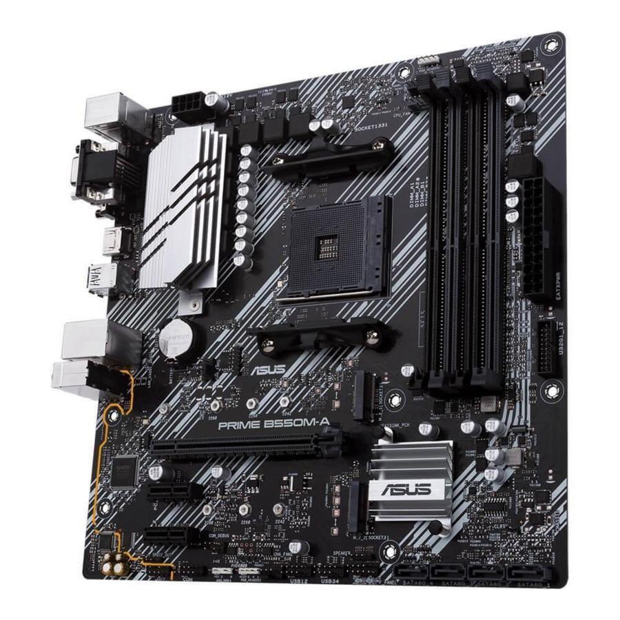 Placa Mãe Gamer Asus Prime B550m-a AM4 DDR4 Hdmi M2 B550 - foto 5