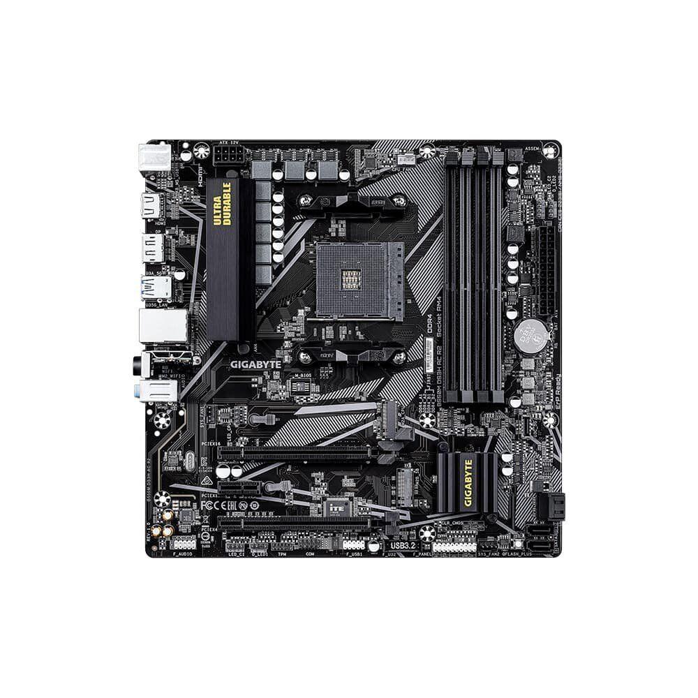 Placa Mãe Gigabyte B550M DS3H AC R2, AMD AM4, Micro ATX, DDR4, RGB, Wi-Fi, Bluetooth, Preto - B550M DS3H AC R2 - foto 2