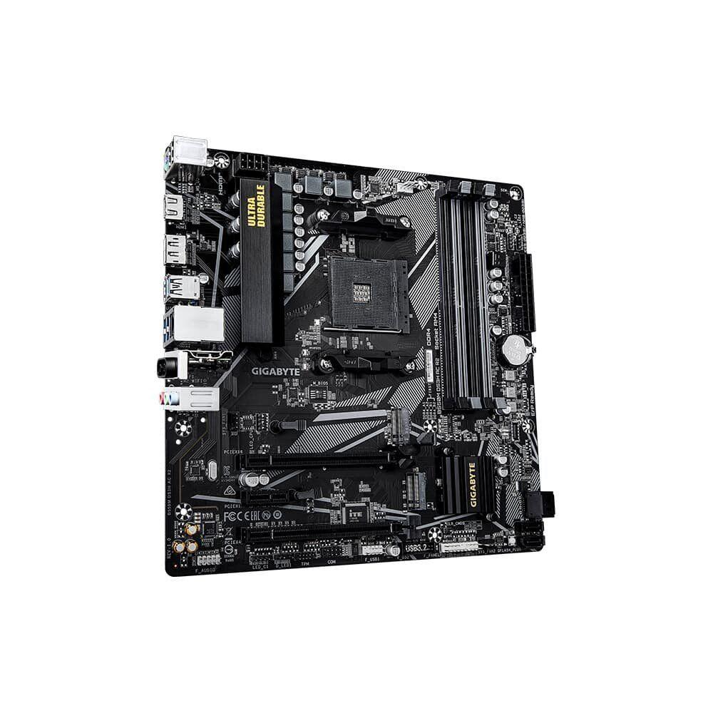Placa Mãe Gigabyte B550M DS3H AC R2, AMD AM4, Micro ATX, DDR4, RGB, Wi-Fi, Bluetooth, Preto - B550M DS3H AC R2 - foto 3
