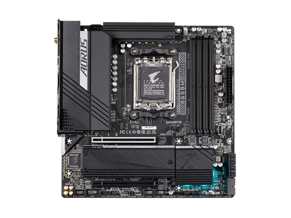 Placa-mãe GIGABYTE B650M AORUS Elite AX DDR5 Micro-ATX - foto 2