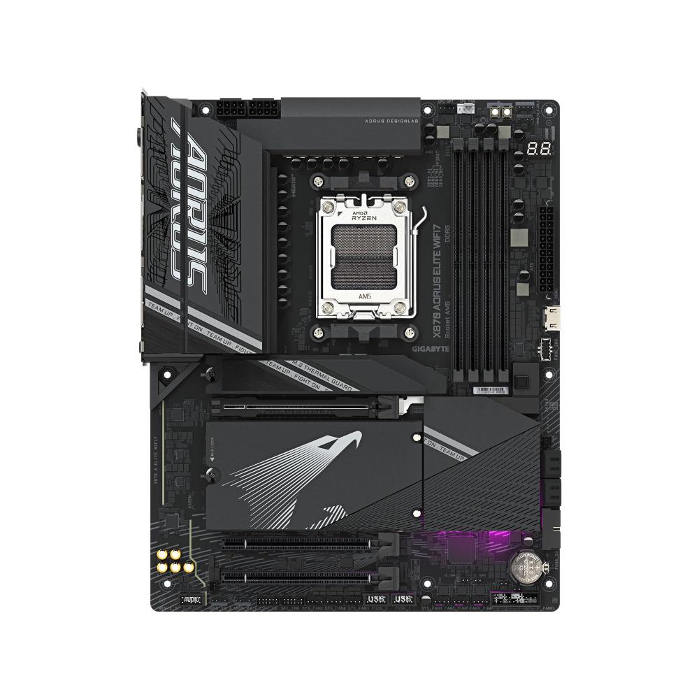 Placa-Mãe GIGABYTE X870 AORUS Elite WIFI 7 AM5 LGA 1718 ATX - foto 2