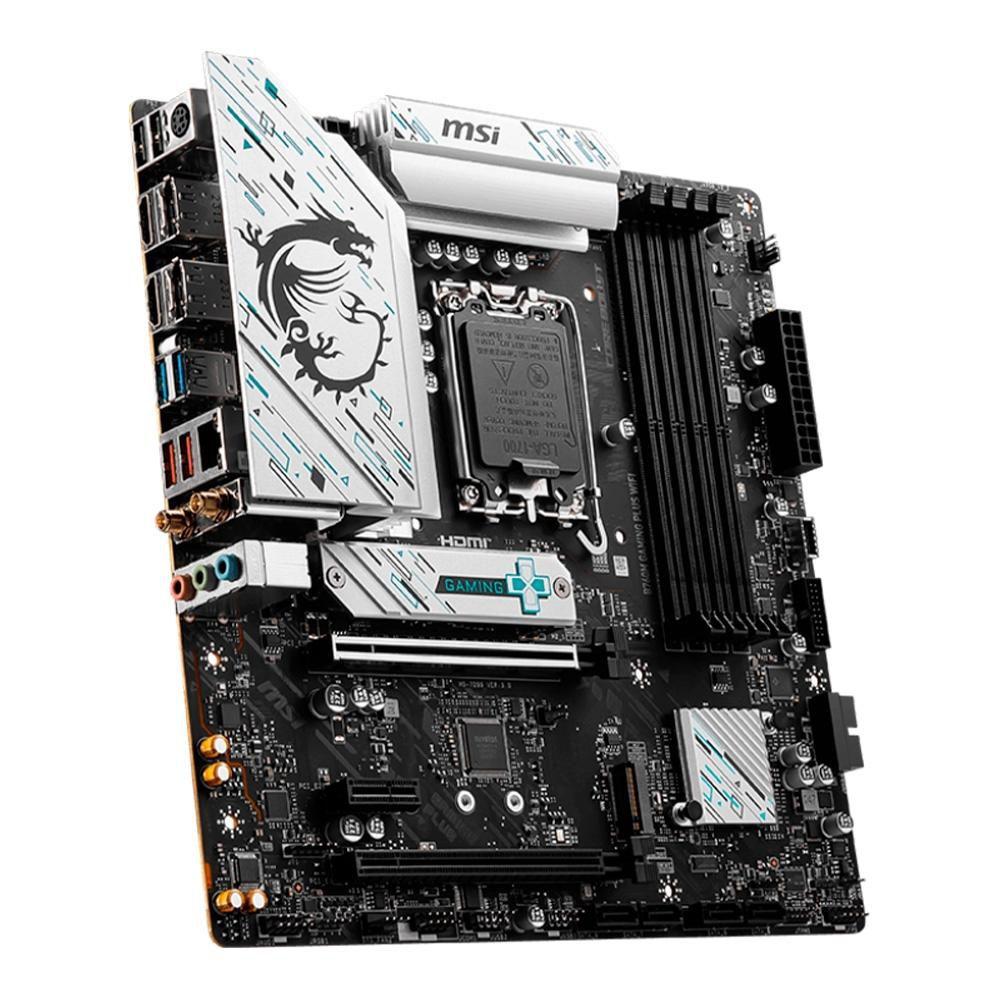 Placa-Mãe MSI B760M Gaming Plus, Intel LGA 1700, M-ATX, DDR5, Wi-Fi, Preto - B760M GAMING PLUS WIFI - foto 3