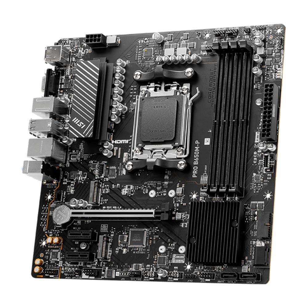 Placa Mãe MSI Pro B650M-P, AMD AM5, M-ATX, DDR5 - PRO B650M-P - foto 5