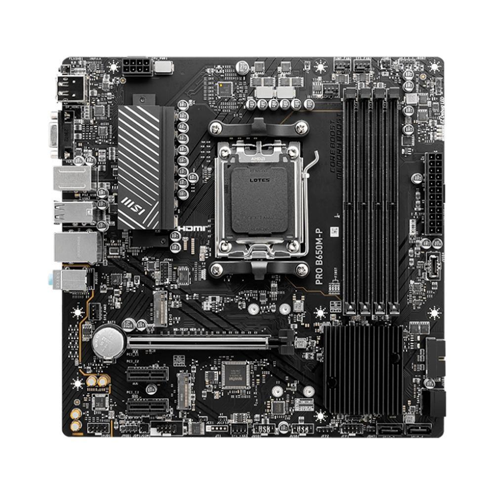 Placa Mãe MSI Pro B650M-P, AMD AM5, M-ATX, DDR5 - PRO B650M-P - foto 4