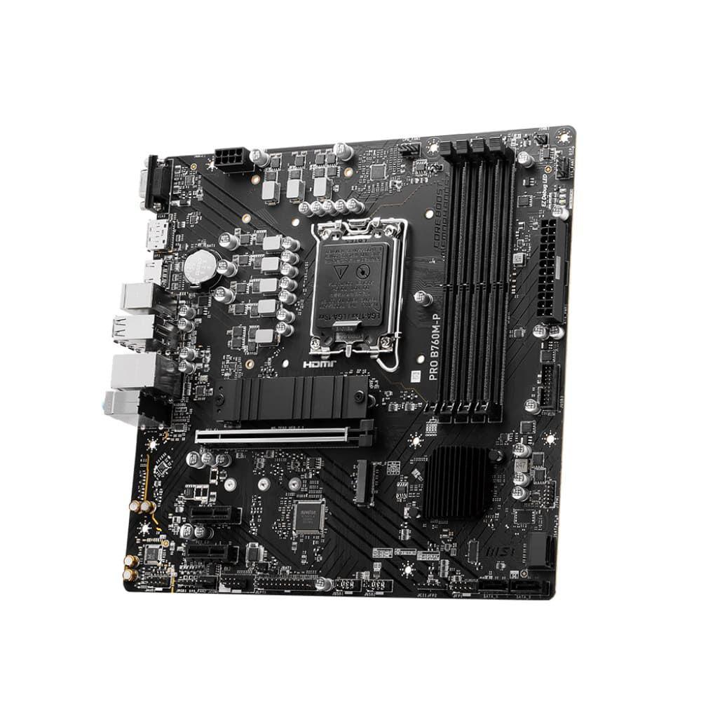 Placa Mãe MSI PRO B760M-P LGA 1700 B760 mATX DDR5 - foto 3