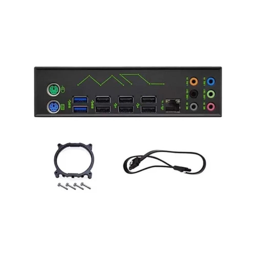 Placa Mae X99 Machinist Atx Mr9s Green Ddr4 Nvme Sata 8 Slot Verde - foto 4