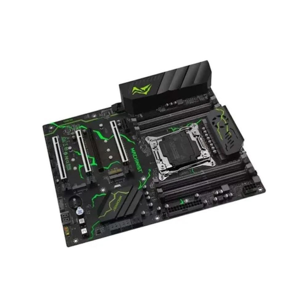 Placa Mae X99 Machinist Atx Mr9s Green Ddr4 Nvme Sata 8 Slot Verde - foto 3