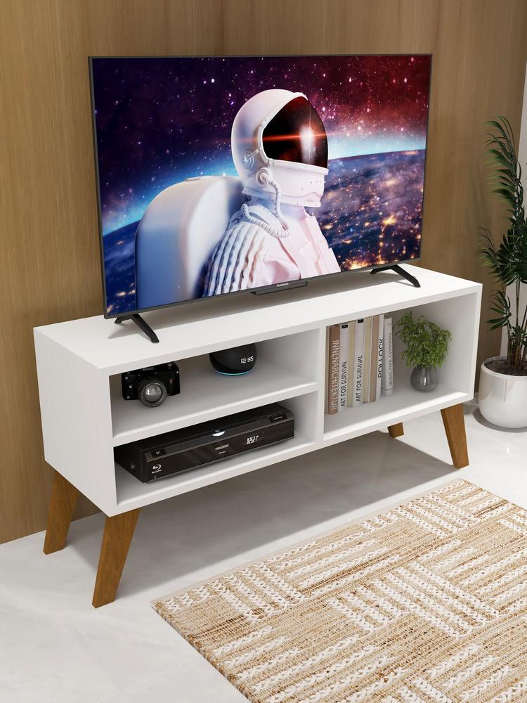 Rack 100% MDF 15mm para TV até 50 Polegadas Pé Retrô Sala Quarto Escritório Estante Aparador Bancada Lumberg