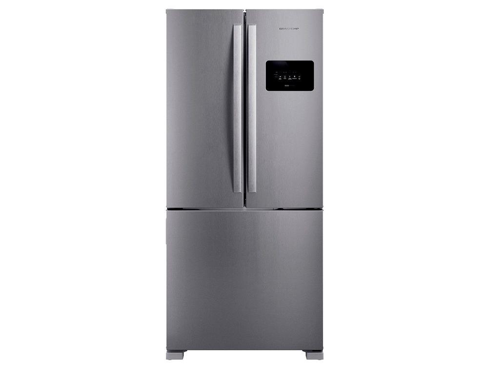 Refrigerador French Door Brastemp de 03 Portas Frost Free com 559 Litros Inox - BRO85MK