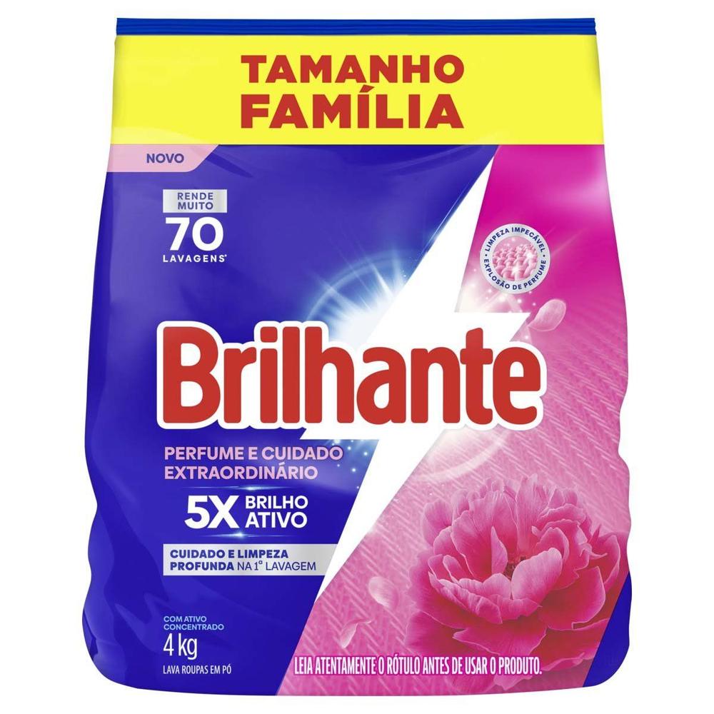 Sabão em Pó Brilhante Perfume e Cuidado Extraordinário 4kg