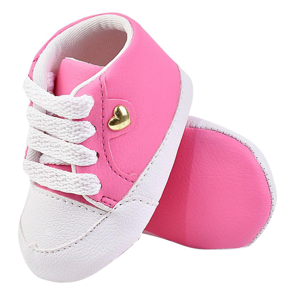 Sapatinho Bebe Tenis Cano Longo Menina