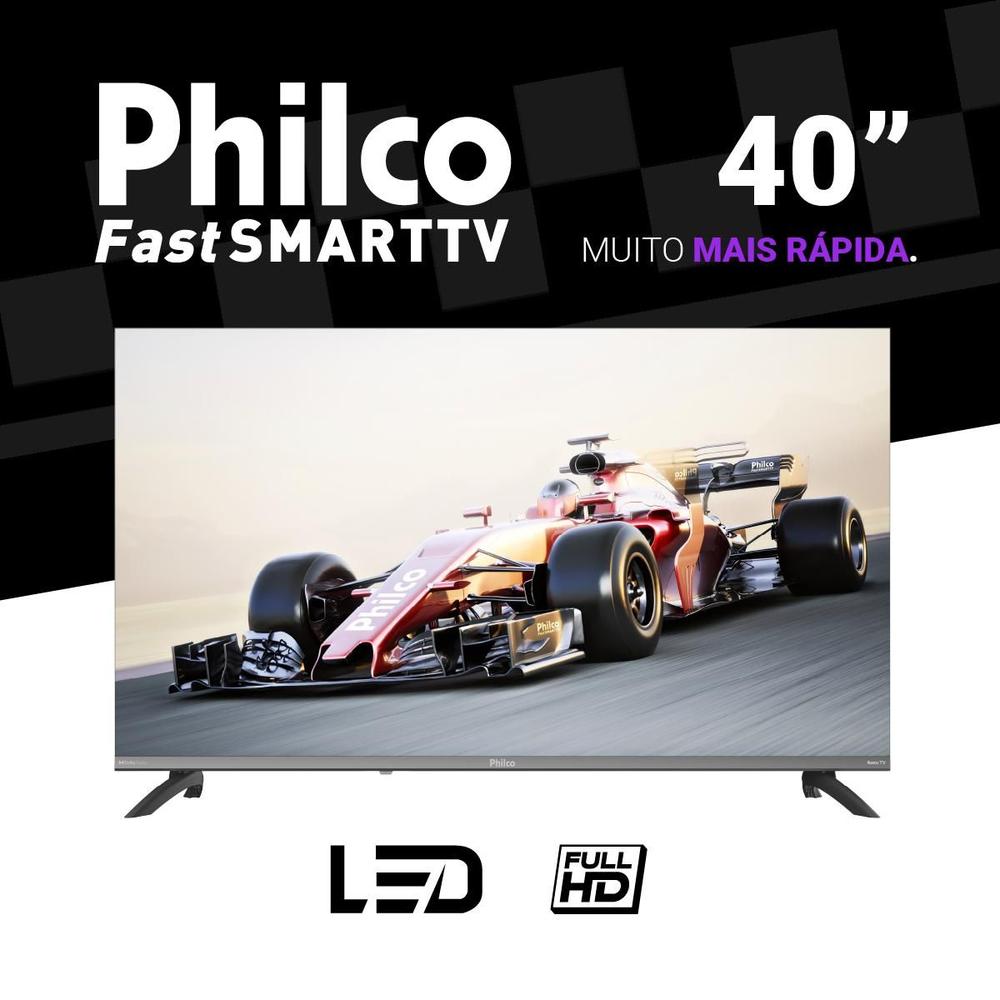 Smart TV 40 polegadas P40CRA Philco HDR10 Dolby Audio ROKU USB Wifi Bivolt Preta - foto 4