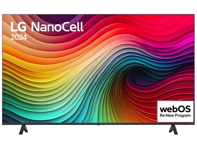 Smart TV 50" 4K LCD LED NanoCell LG 50NANO80TSA WebOS 24 Processador α5 Ger7 Wi-Fi e Bluetooth com Alexa 3 HDMI 2 USB