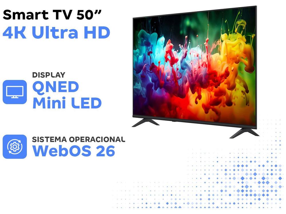 Smart TV 50" LG 4K UHD QNED Mini LED AI QNED7 50QNED70BSA WebOS 26 2026