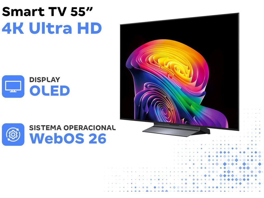 Smart TV 55" LG 4K UHD OLED evo AI OLED55C6PSA WebOS 26 2026