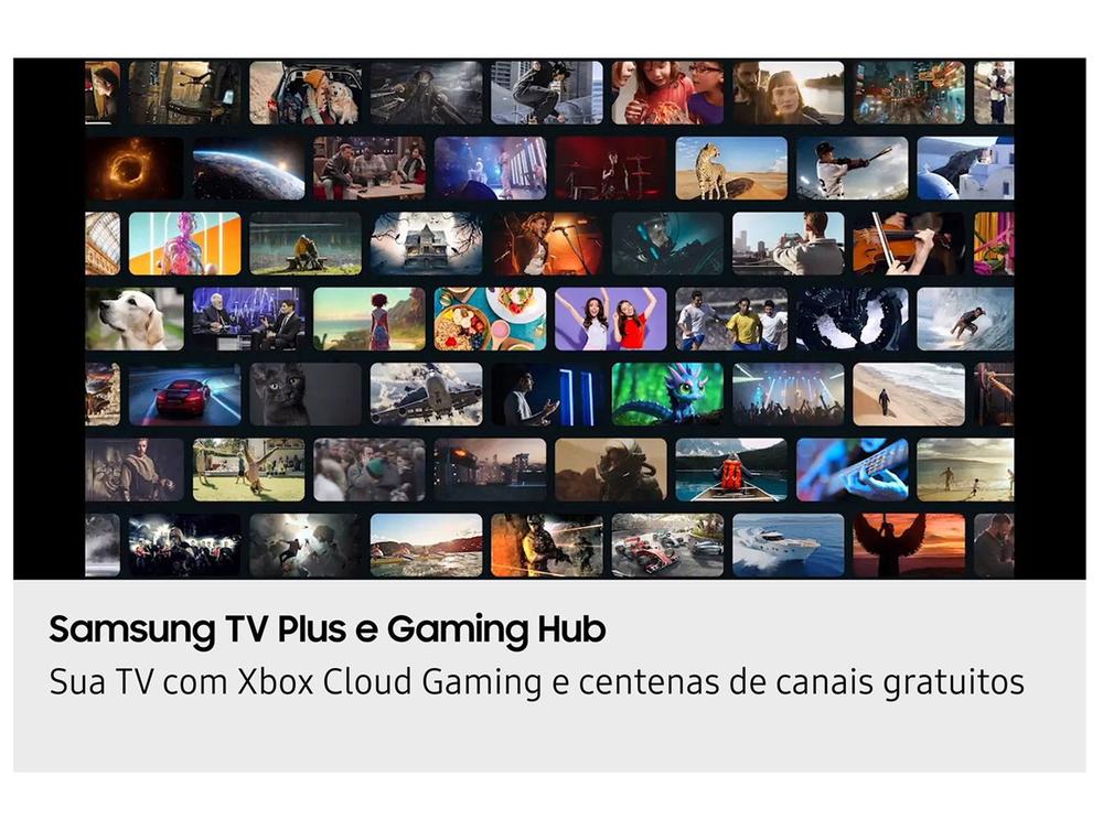 Smart TV 55” Samsung 4K UHD Crystal UHD - 3 HDMI + Soundbar B-Series HW-B400F 40W USB