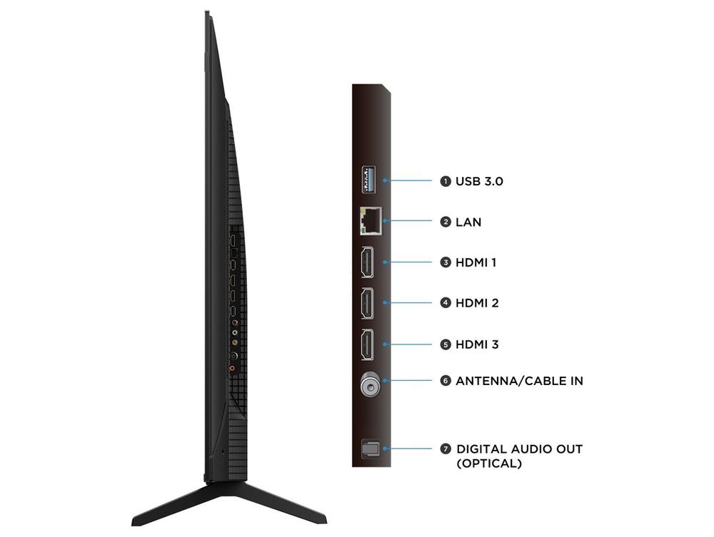 Smart TV 55" TCL 4K UHD QLED 55P7L Google TV 2026