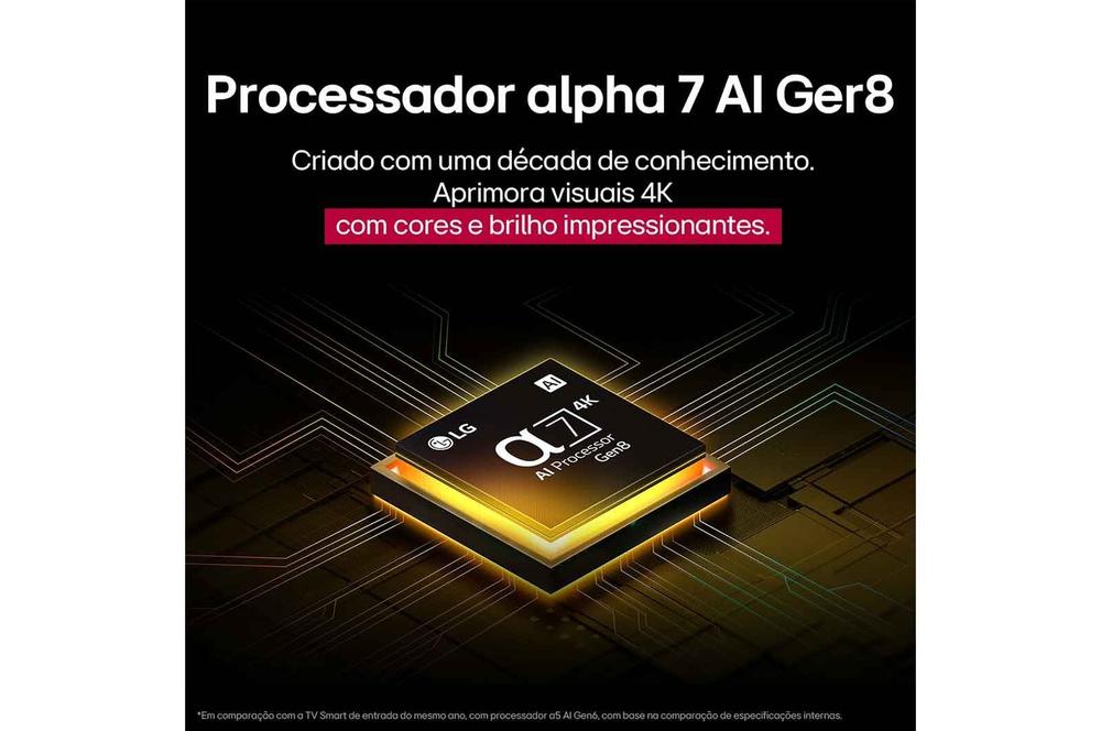 Smart TV LG UHD AI UA75 55 polegadas 55UA7500PSA 4K Super Upscaling HDR10 Pro - foto 4