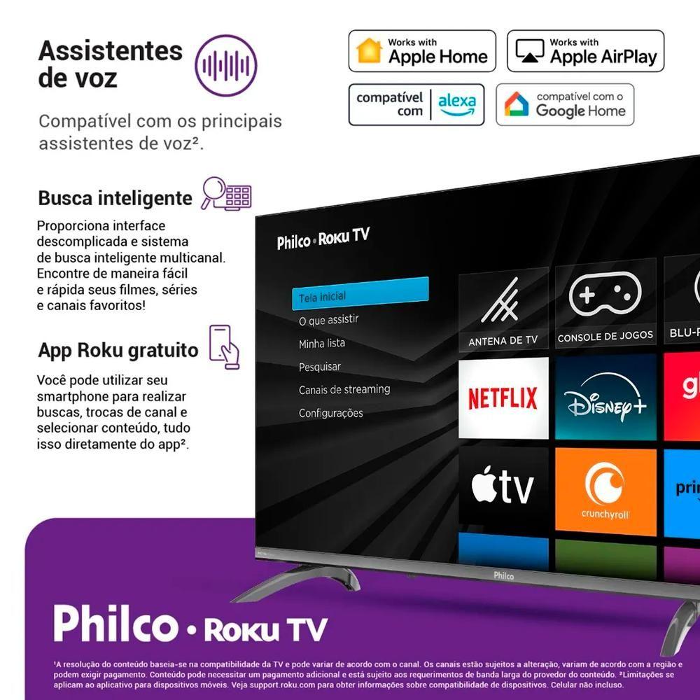 Smart Tv Philco 32" HD LED ROKU TV Alexa P32CRB Bivolt - foto 3