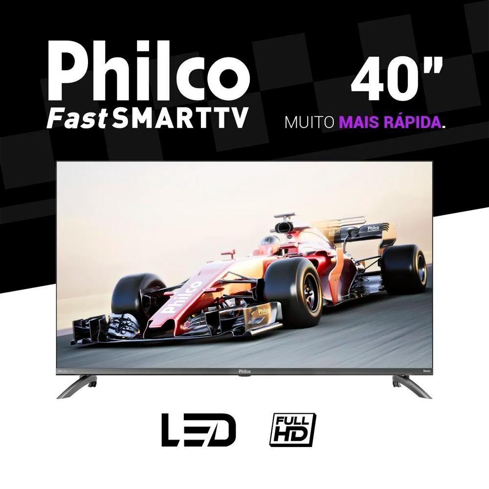 Smart Tv Philco 40" Full HD Roku Tv HDR10 Dolby Audio PTV40 Bivolt