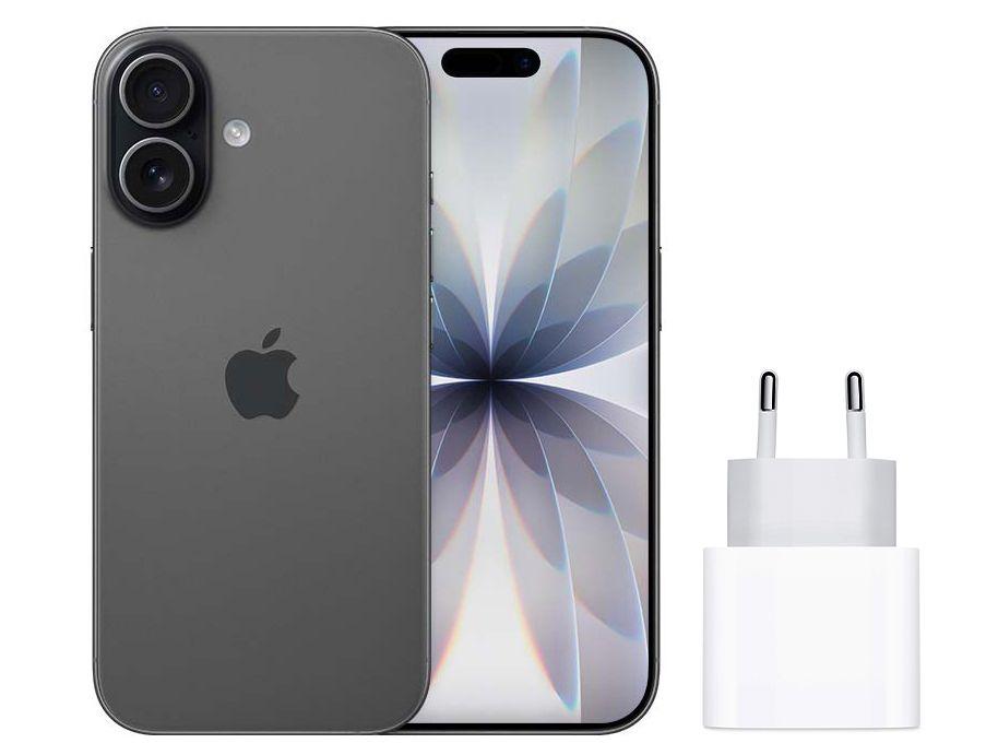 Smartphone Apple iPhone 17 256GB Preto - 5G + Carregador Apple USB-C 20W Original