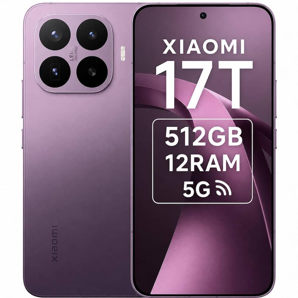 Smartphone Celular Xiaomi 17T 5G 512GB, 12GB RAM, Câmera 50 MP, NFC, Android, Bateria de 6500mAh