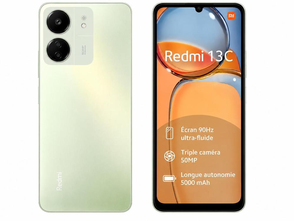 Smartphone Celular Xiaomi Redmi 13C 256GB, 8GB RAM, Android 13, Tela 6,74 polegadas IPS LCD 90 Hz, Câmera...