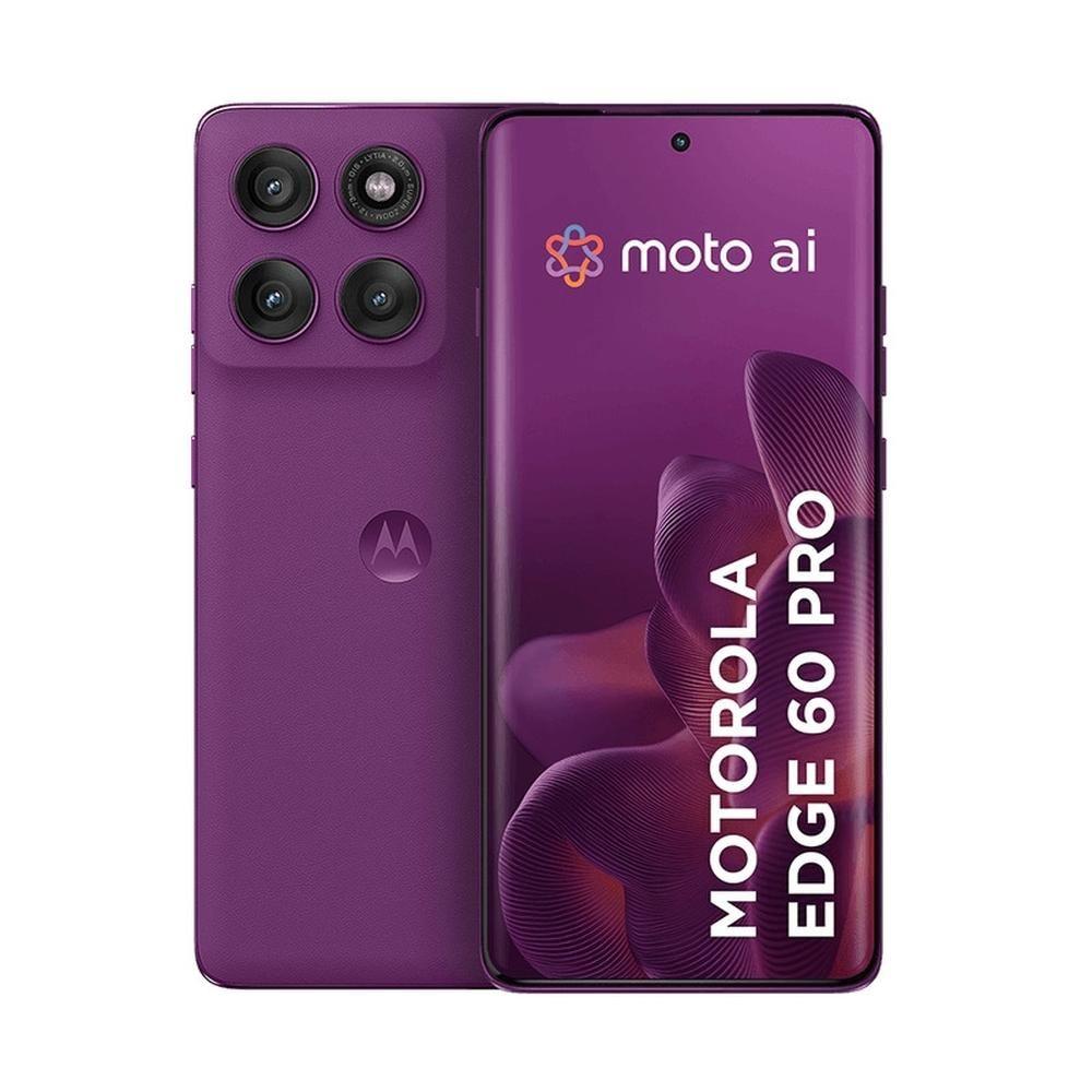 Smartphone Motorola Edge 60 Pro 5G - Violeta, 256GB, RAM 24GB (12GB RAM+12GB Ram Boost), Câmera 50MP,...