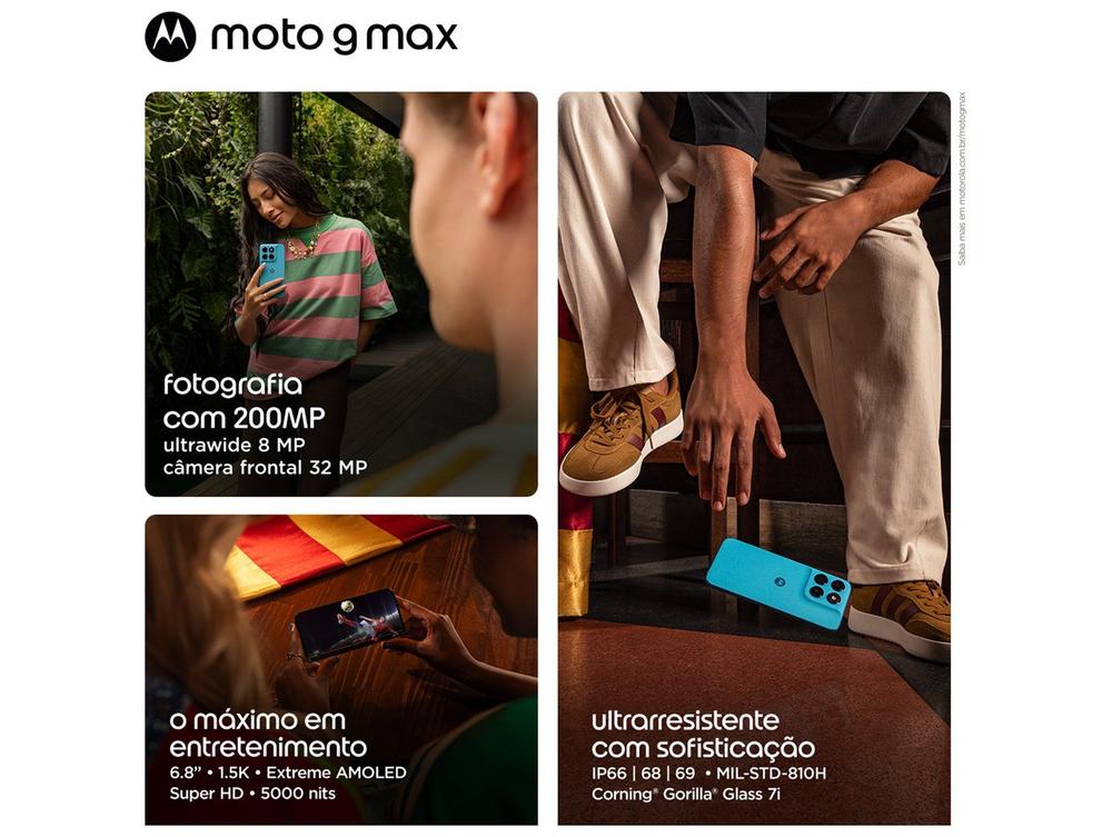 Smartphone Motorola Moto G Max 256GB 5G 8GB RAM 16GB RAM Boost Inteligente Azul Claro 6,8" Câm. Dupla... - foto 2