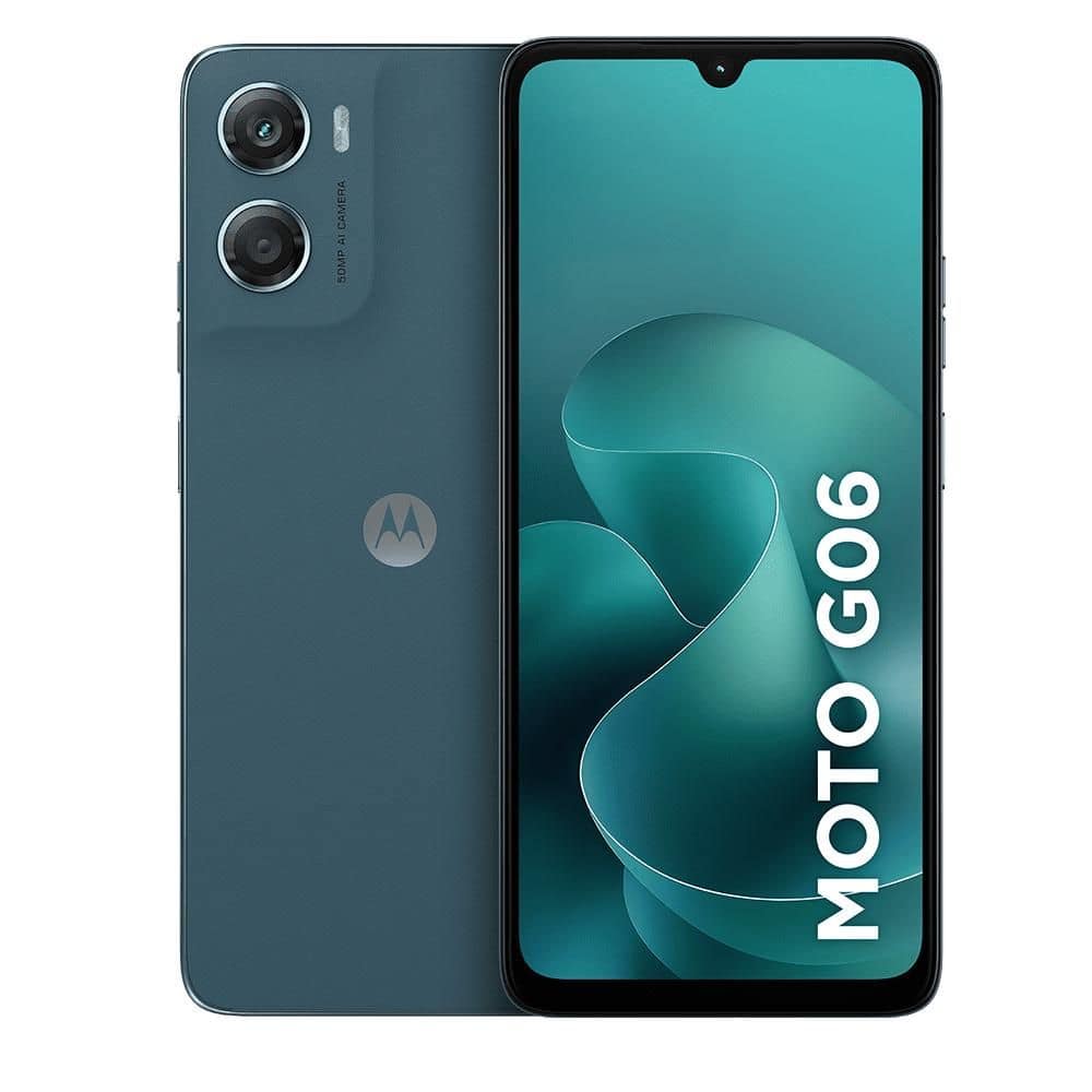 Smartphone Motorola Moto G06 64GB 4GB RAM + 8GB Ram Boost, Camera 50MP com AI, Bateria de 5200 mAh e Tela 6.9