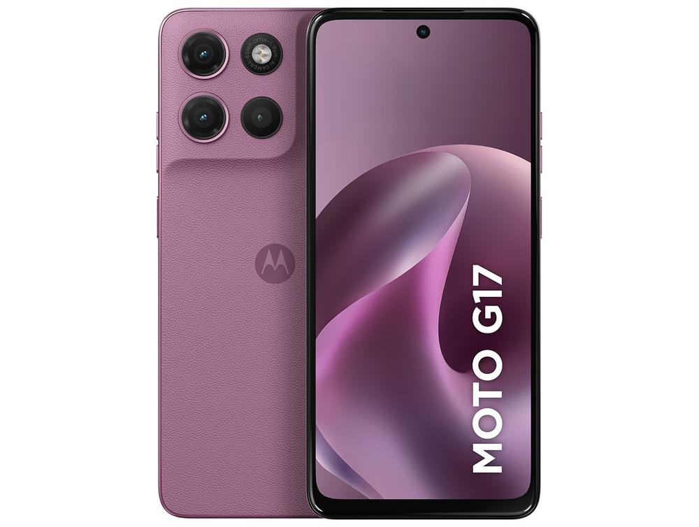 Smartphone Motorola Moto G17 4G 128GB 12GB (4GB RAM + 8GB RAM Boost) Câmera 50MP Sony Lytia 600 Tela FHD+...