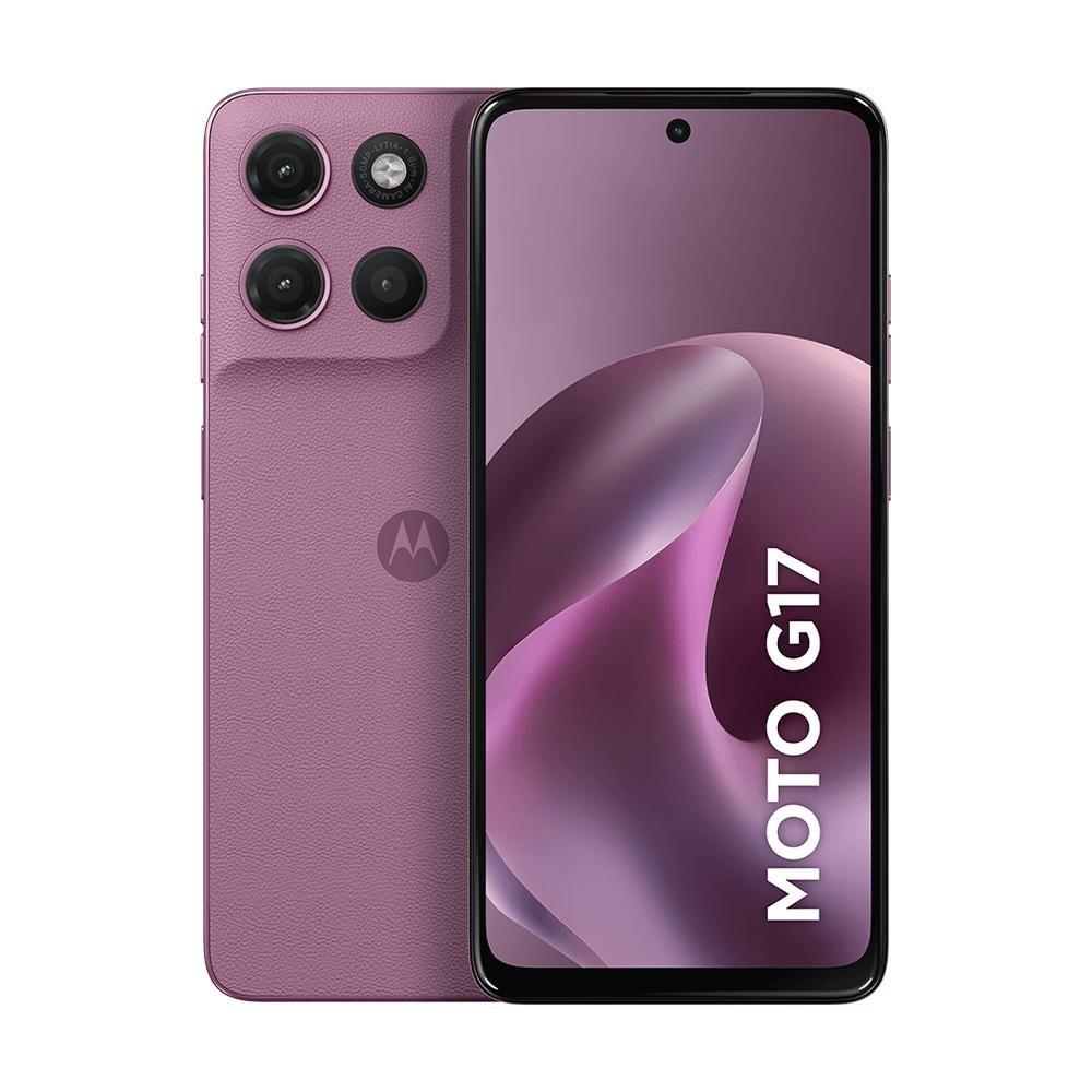 Smartphone Motorola Moto G17 4G 128GB 4GB RAM + 8GB RAM Boost, Camera 50MP Sony Lytia 600, tela FHD 60hz,...