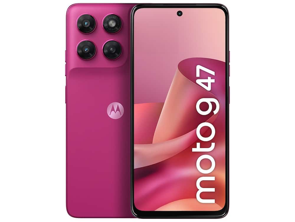 Smartphone Motorola Moto g47 128GB 5G 4GB RAM+8GB RAM Boost Rosa 6,7" Câm. Dupla Selfie 32MP