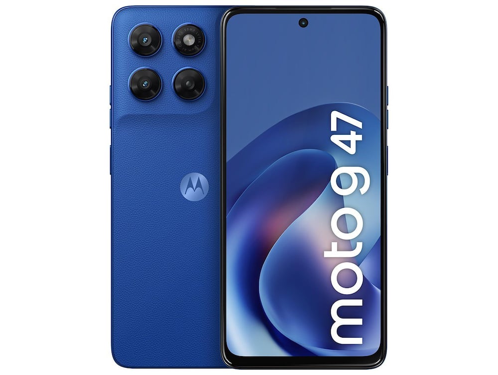 Smartphone Motorola Moto g47 256GB 5G 12GB (4GB RAM + 8GB RAM Boost) Azul Náutico 6,7" Câm. Dupla Selfie 32MP